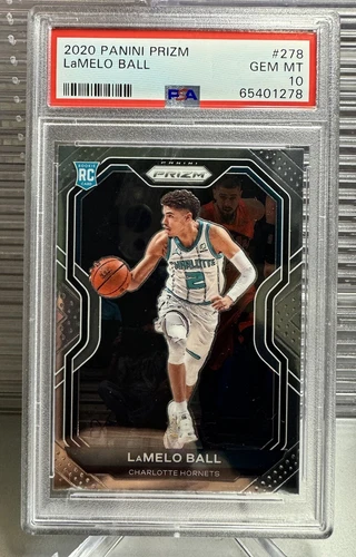PSA 10 LaMelo Ball 2020-21 Panini Prizm #278 Rookie RC Hornets GEM MT