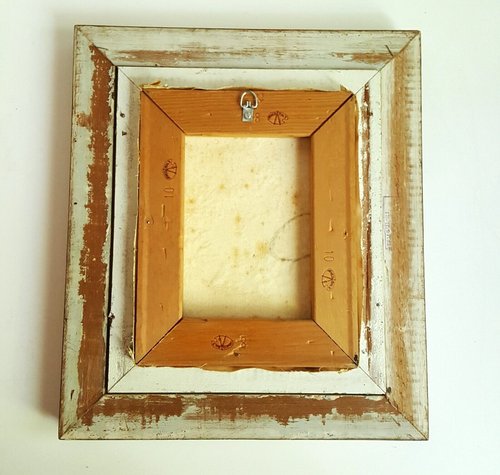 Vintage Blumen Ölgemälde gelb rot Blumen antik gold Holzrahmen signiert - Bild 13 von 18