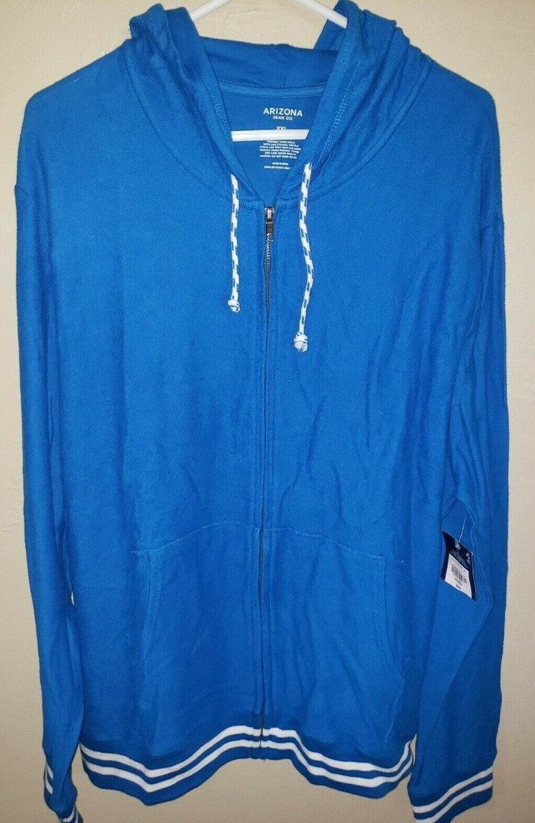 ARIZONA BIG MENS NEW NWT BLUE JACKET size 2XL XXL HOOD ARIZONA BIG MENS NEW NWT BLUE JACKET size 2XL XXL HOOD