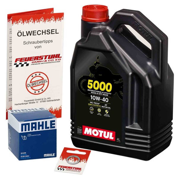 Honda Cbr 900 Rr Fireblade (SC44) 00-01, Motul 10W40 ÖL + Mahle ÖLfilter Set-image