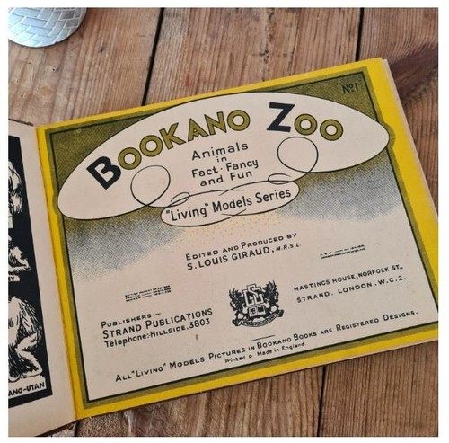 Vintage Children's Animal Zoo Pop-up Book, Bookano Zoo Animals in Fact - Picture 3 of 10