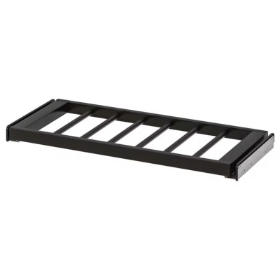 Ikea KOMPLEMENT Pull-out pants hanger, black-brown 29 1/2x13 3/4 '' - NEW