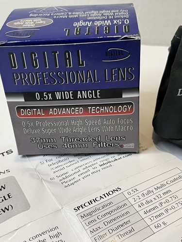 NIB Digital Pro #1337W .5 X Wide Angle Lens W/Macro - Picture 5 of 7