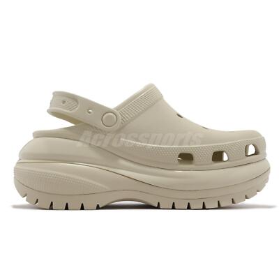 Crocs Classic Mega Crush Clog Mens 11 Ivory Bone Platform Sandal 207989-2Y2 Crocs Mega Crush Sandals in Beige | SVD USA main image 3