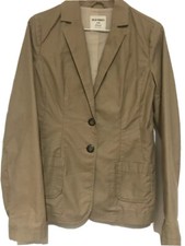 Old Navy Women  s Blazer Jacket Size Small Tan Brown Cotton Stretch