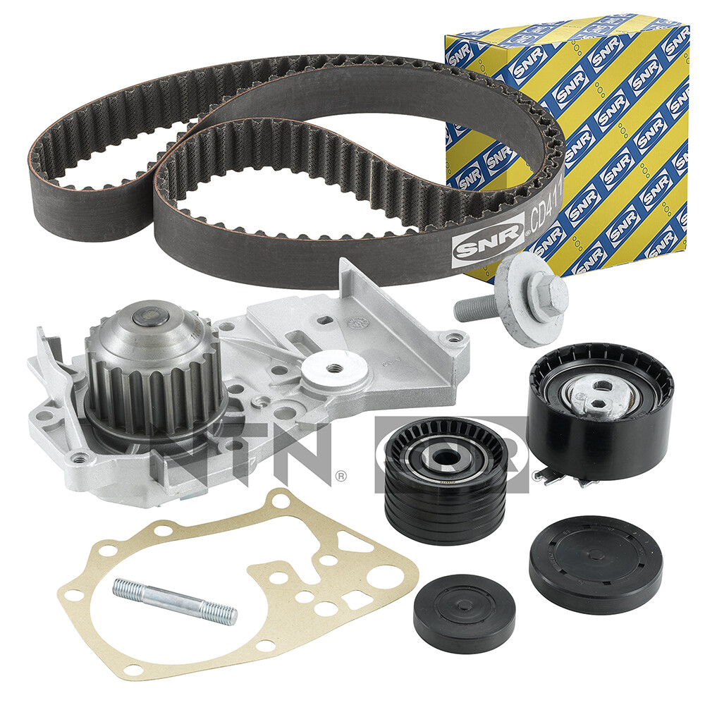 Kit de distribution SNR KDP455.400 avec pompe à eau pour éliminer les bruits et fuites moteur