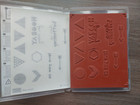 Stampin Up Geometrical Arrow Banner Pennant Hooray Triangles Hexagon 12 Stamps — photo 2