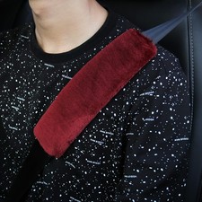 2 Pack Car Seatbelt Covers Shoulder Pad, Soft Faux Sheepskin Seat Belt Should...