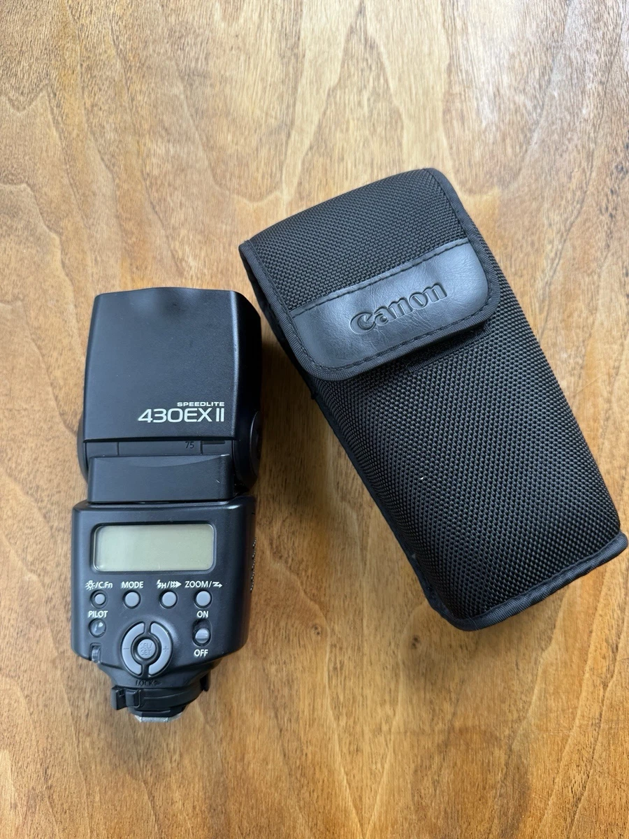 【中古】「非常に良い」Canon Speedlite 430EX II - Hot-shoe clip-on flash - 43 (m) - for Canon XC10 EOS 100 1200 13 Amazon.com : Canon 430EX Speedlite Flash for Canon EOS SLR Cameras