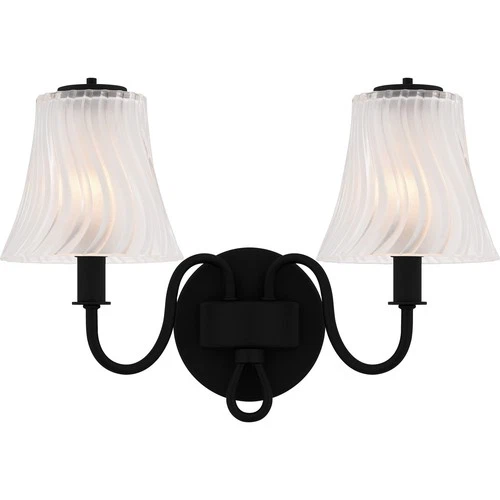 Matte Black  Bathroom Vanity Light from the McKinney Collection - Picture 1 of 5