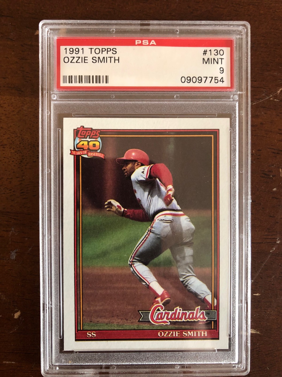 1991 Topps Ozzie Smith PSA 9