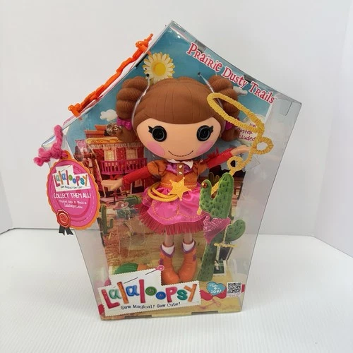 MGA Retired Lalaloopsy Prairie Dusty Trails Full Size 12” Doll + Pet Cactus
