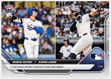 Ohtani /Judge 2025 MLB Topps Now #OS-9 1st Duo back to back MVPs Presale🔥