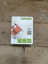 Conector de empalme compacto de 2 vías Wago 221-412 - Paquete de 100 