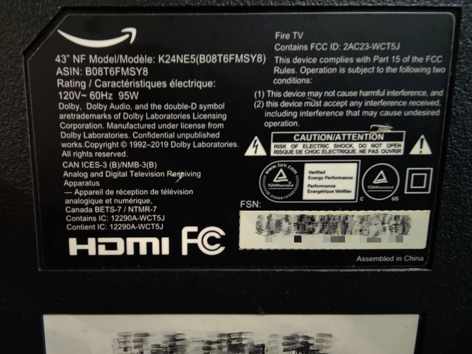 Amazon Fire TV - 4th Gen 43' UHD 4K HDR - Image 2 of 2