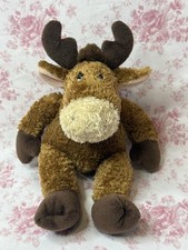 Russ Twinkle Moose Reindeer Plush Brown Stuffed Animal 9