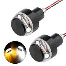 2PCS Motorcycle Turn Signal Light, 12 LEDs Turn Signal Indicator Lamp, Amber