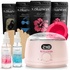 Hard Wax Kit for Face, Body, Bikini - Burn-Free Experience