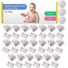Magnetic Cabinet Locks for Babies, Eco Baby Baby Proofing Cabinet Locks, Chil...