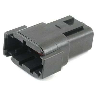 NAMZ Stecker, Deutsch DTM. Schwarz, Steckdose, 8 Pin