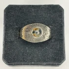 Vintage 925 Sterling Silver Shiptonia Marble  Stone Ring 3.3 Grams Sz 6.5