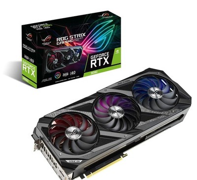 ASUS ROG STRIX NVIDIA GeForce RTX 3090 OC Edition (24GB GDDR6X), Like NEW
