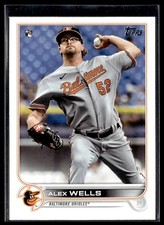2022 Topps #118 Alex Wells RC Baseball Card 3102E