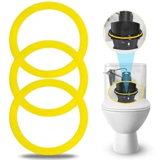 3Pcs Canister Flush Valve Seal for Kohler, Toilet Tank Parts GP1059291 Yellow 