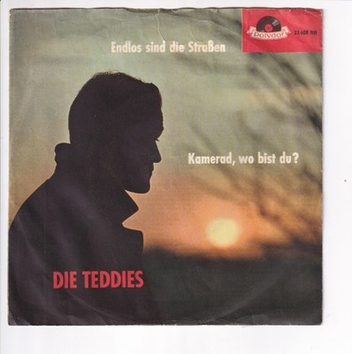 DIE TEDDIES 1958: ENDLOS SIND DIE STRAßEN + 1, POLYDOR 23 608, Sonnenuntergang