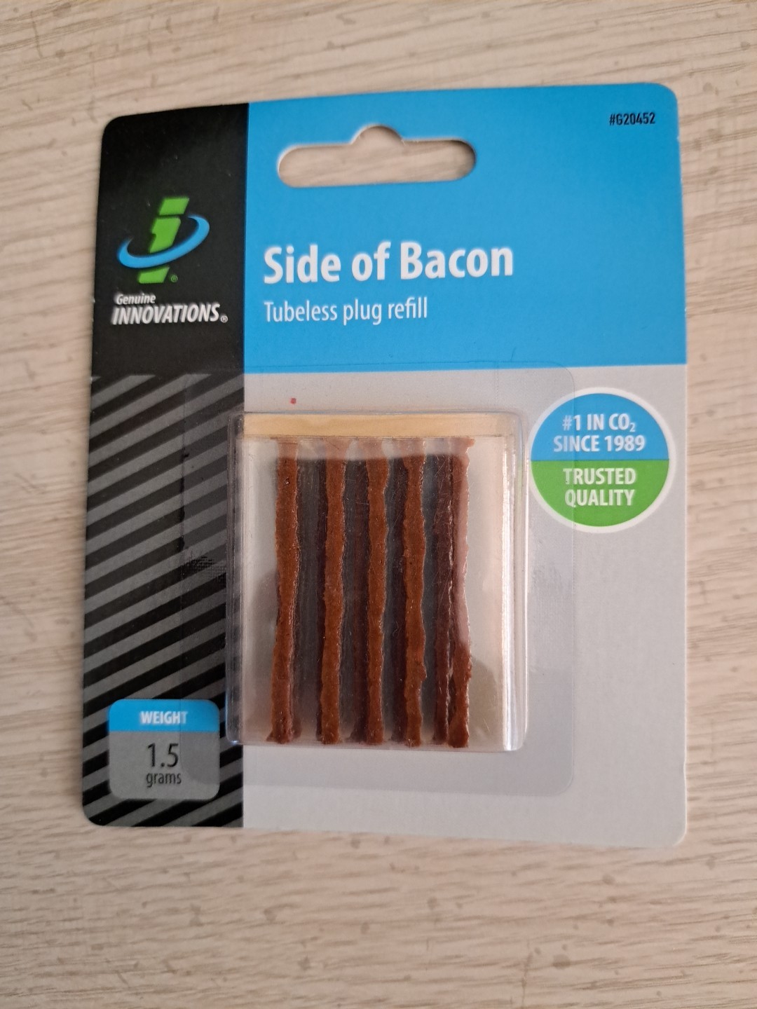 Genuine Innovations Side of Bacon Tubeless Bicycle Tire Repair Plugs