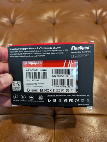 KING SPEC 2.5" SATAIII (3) 6Gb/s SSD Card 512GB - Picture 2 of 3
