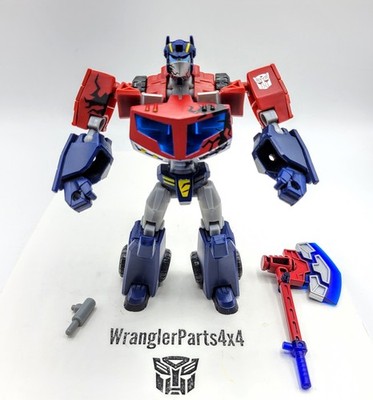 Transformers 2008 Animated Battle Begins Optimus Prime Deluxe Figure w/ Axe