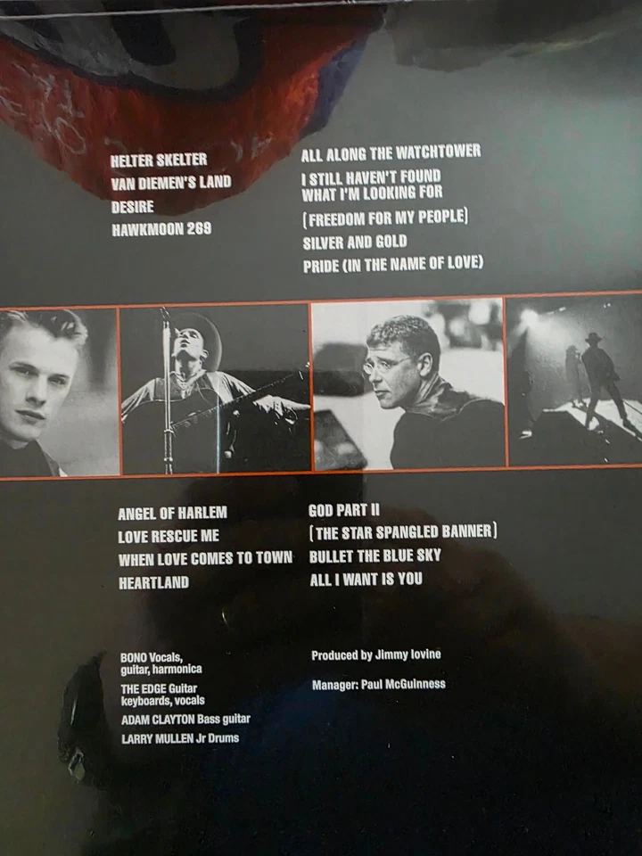 U2 Rattle and Hum LP Album Vinyl Record 2 x 180gram reissue on Island 2022 - Image 4 of 4