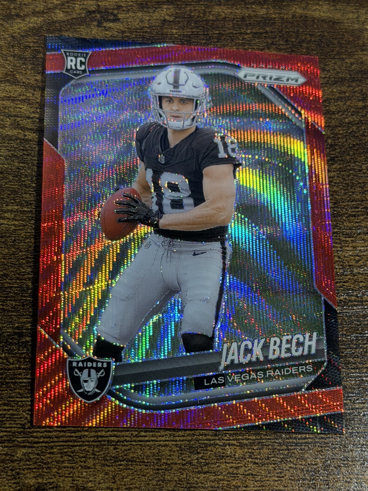 JACK BECH 2025 Panini Prizm #346 Rookie Red Wave Prizm /149