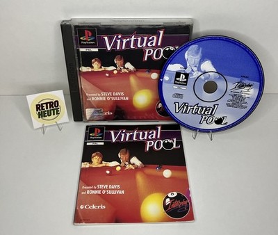 Sony Playstation 1 Spiel : Virtual Pool - CD Anleitung OVP / PAL PS1 Beschädigt
