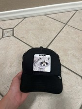 Goorin Bros The Farm Snapback Trucker Hat Bandit Raccoon Cap One Size