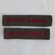 Boy Scouts of America Program Strip wool Oliv...