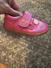 Pediped Flex 6-6.5 22 Girls Mary Janes Pink Fluffy Flower
