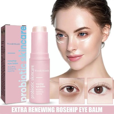 Rosehip Eye Balm Stick Anti-Aging Dark Circles Puffiness Fine Lines Moisturizer
