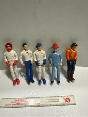 Lot Vintage 80s Mr Goodwrench Figure 3.75'' Fall Guy Fire Mechanic Ss1