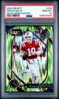 DRAKE MAYE 2024 PANINI SELECT CLUB LEVEL #218 NEON GREEN SHOCK /499 RC PSA 10 🔥