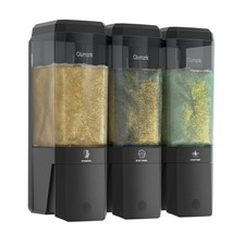 Shampoo and Conditioner Dispenser 3 Chamber 17oz No Drill Shower Soap Dispens...