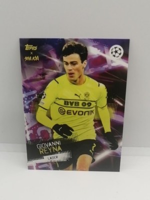 Topps X Steve Aoki 2021-22 Football Festival Laser Giovanni Reyna BVB