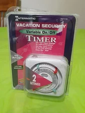 Intermatic Vacation Security Timer Variable On/Off 2 Settings Model TN711C