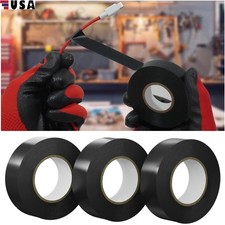6Pcs 33Ft Black Electrical Tape Waterproof Electric Tape Black High Temperat USA