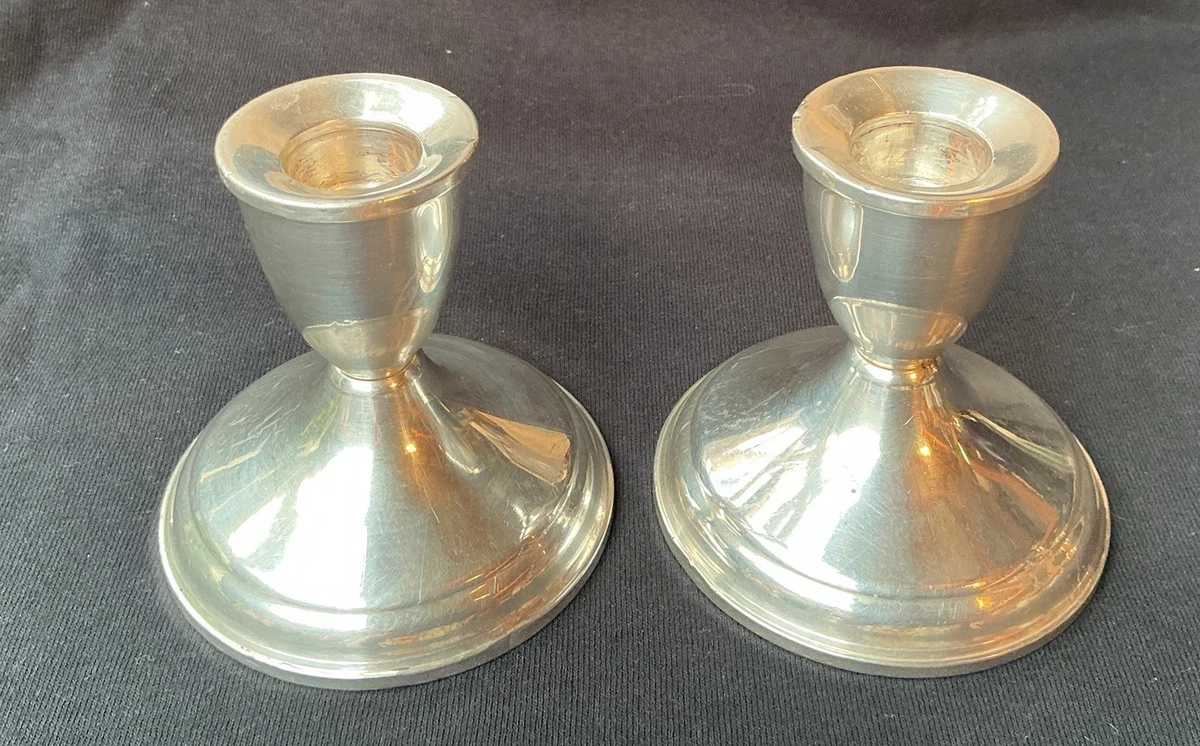 Duchin Creation In Antique Us Sterling Silver Candlesticks
