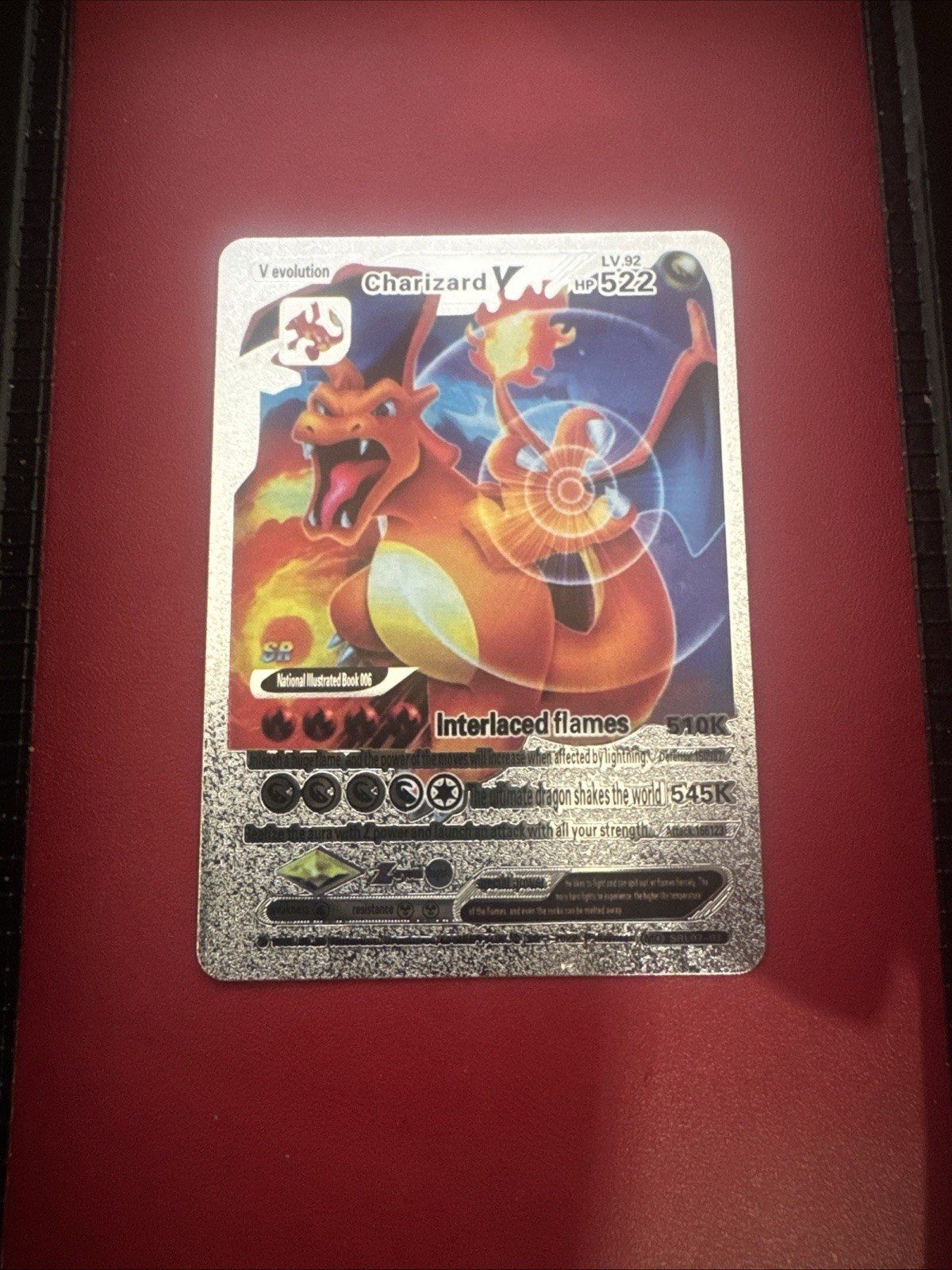 Nintendo Pokémon TCG Charizard V SR Foil Card SRL07-03 HP522 2021