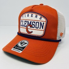 ‘47 Brand NCAA Clemson University Tigers CU Snapback Trucker Mens Rope Hat Cap
