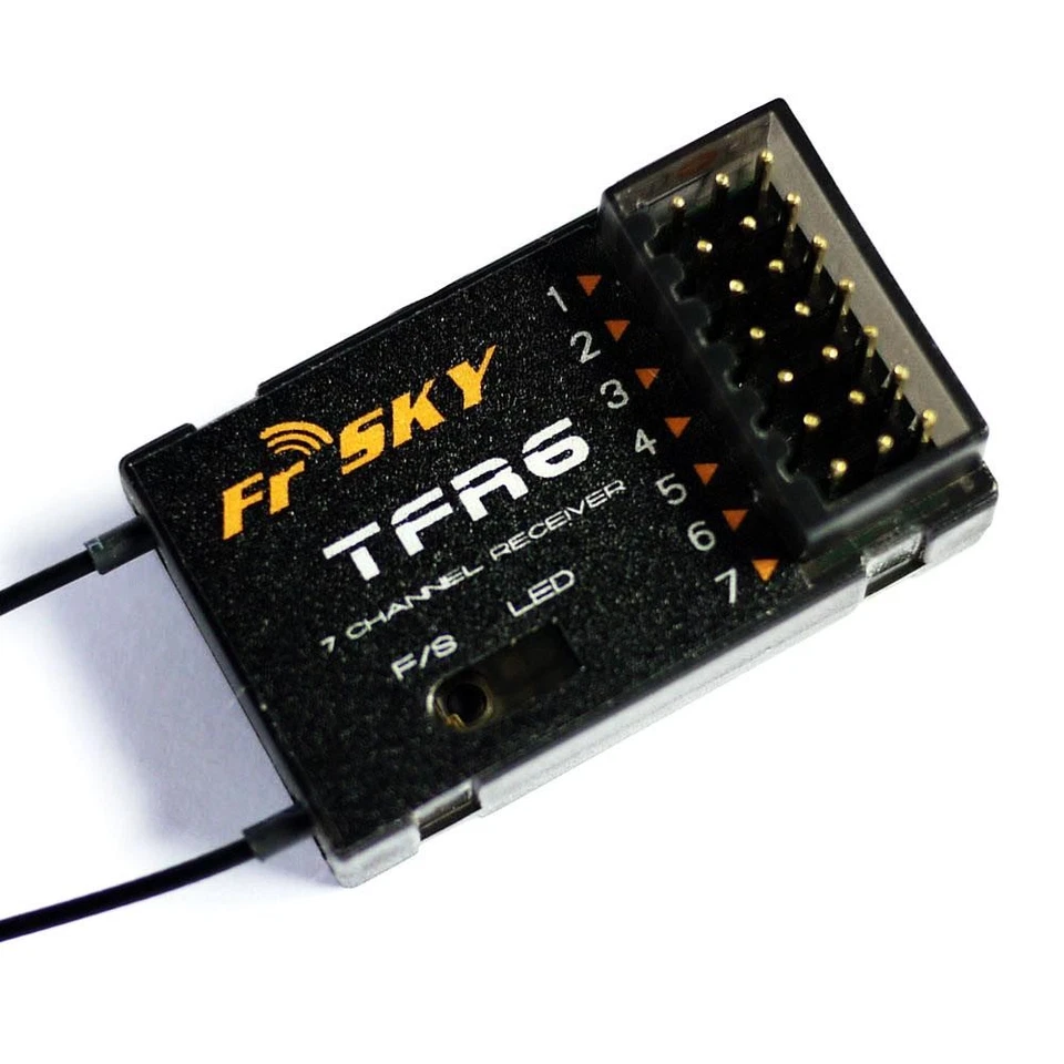 FrSky TFR6 7CH Receiver Compatible with Futaba FASST 2.4G Air System Transmitter - Image 3 of 4