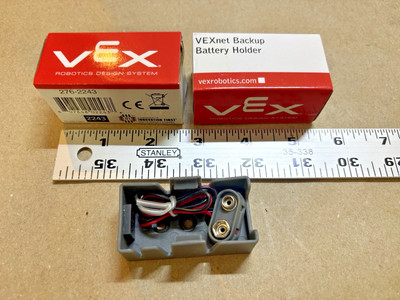 Vex Robotics 9 Volt Backup Battery Holder 276-2243 Bundle Lot of 2 New!